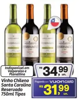 Fort Atacadista Vinho Chileno Santa Carolina Reservado Tipos oferta
