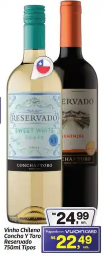 Fort Atacadista Vinho Chileno Concha Y Toro Reservado oferta