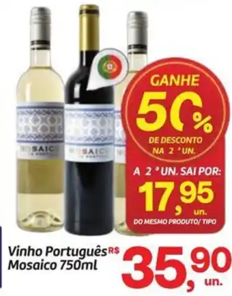 Fort Atacadista Vinho Português Mosaico oferta