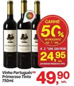 Fort Atacadista Vinho Português Primoroso Tinto oferta
