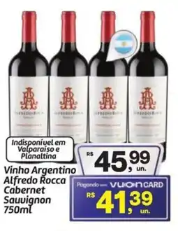 Fort Atacadista Vinho Argentino Alfredo Rocca Cabernet Sauvignon oferta