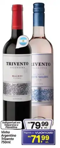 Fort Atacadista Vinho Argentino Trivento oferta