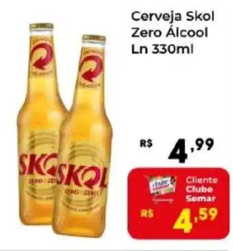 Cerveja Skol Zero Álcool Ln