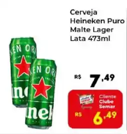 Semar Supermercado Cerveja Heineken Puro Malte Lager Lata oferta