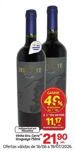 Fort Atacadista Vinho Uru. Cerro Uruguayo oferta