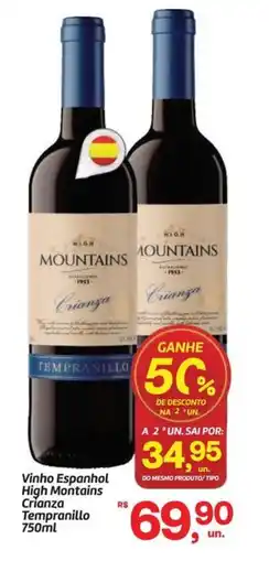 Fort Atacadista Vinho Espanhol High Montains Crianza Tempranillo oferta