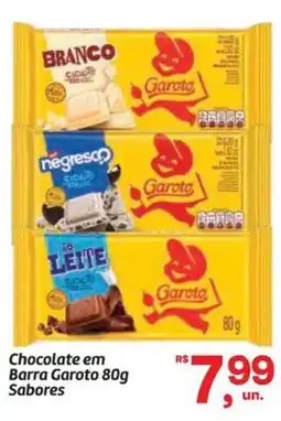 Fort Atacadista Chocolate em Barra Garoto Sabores oferta