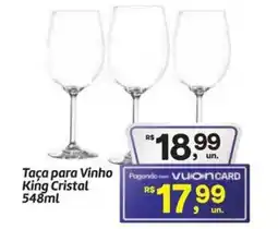Fort Atacadista Taça para Vinho King Cristal oferta