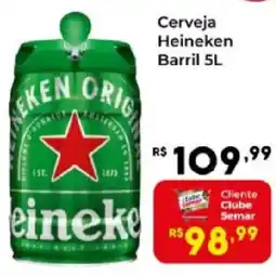 Semar Supermercado Cerveja Heineken Barril oferta