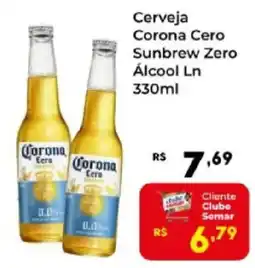 Semar Supermercado Cerveja Corona Cero Sunbrew Zero Álcool Ln oferta