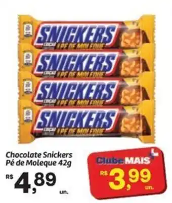 Chocolate Snickers Pé de Moleque
