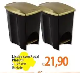 Atacadão Lixeira com Pedal Plasútil oferta