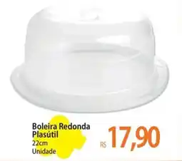 Atacadão Boleira Redonda Plasútil 22cm oferta