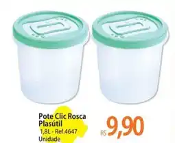 Atacadão Pote Clic Rosca Plasútil oferta