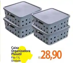 Atacadão Caixa Organizadora Plasútil Fita Unidade oferta