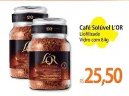 Atacadão Café Solúvel L'OR Liofilizado Vidro oferta