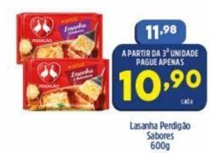 Arena Atacado Lasanha Perdigao Sabores 600g oferta