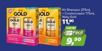 Kit Shampoo 275ml + Condicionador 175ml Niely Gold