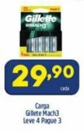 Arena Atacado Carga Gillette Mach3 Leve 4 Pague 3 oferta