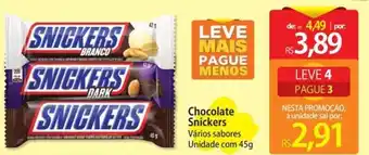 Atacadão Chocolate Snickers oferta