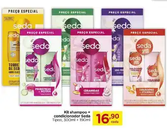 Kit shampoo + condicionador Seda Tipos,