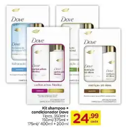 Carrefour Kit shampoo + condicionador Dove oferta