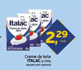Cometa Supermercados Creme de Leite Italac TP 200g oferta