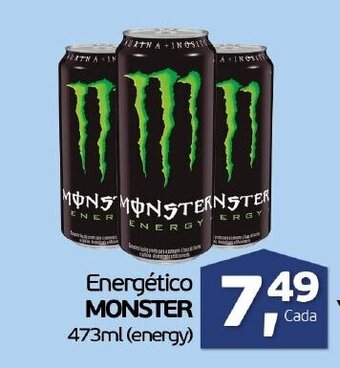 Cometa Supermercados Energetico Monster 473ml oferta