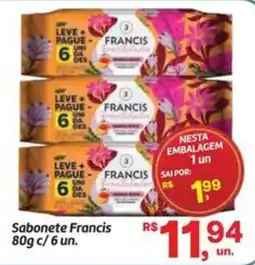 Fort Atacadista Sabonete Francis c/6 un. oferta