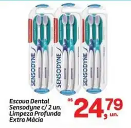 Fort Atacadista Escova Dental Sensodyne c/ 2 un. Limpeza Profunda Extra Mácia oferta
