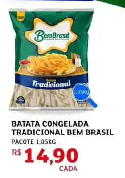 Assaí Atacadista Batata congelada tradicional bem brasil pacote oferta