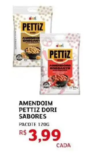 Amendoim pettiz dori sabores pacote
