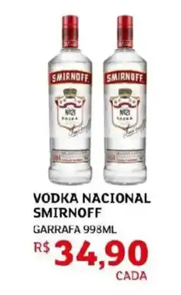 Assaí Atacadista Vodka nacional smirnoff oferta