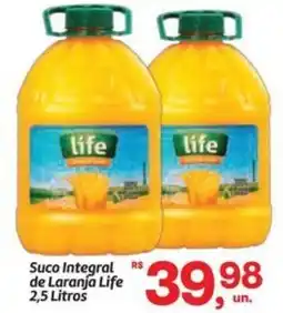 Fort Atacadista Suco Integral de Laranja Life oferta
