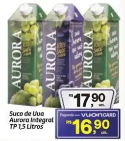 Fort Atacadista Suco de Uva Aurora Integral TP oferta