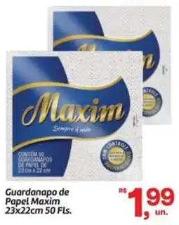 Fort Atacadista Guardanapo de Papel Maxim 23x22cm 50 Fls. oferta
