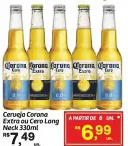 Fort Atacadista Cerveja Corona Extra ou Cero Long Neck oferta