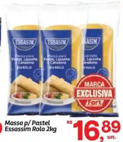 Fort Atacadista Massa p/Pastel Essassim Rolo oferta
