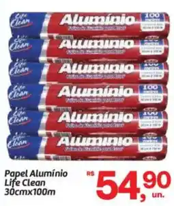 Fort Atacadista Papel Alumínio Life Clean 30cmx100m oferta