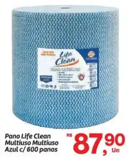 Fort Atacadista Pano Life Clean Multiuso Multiuso Azul c/600 panos oferta