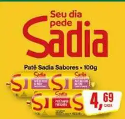Rede Supermarket Patê Sadia Sabores oferta
