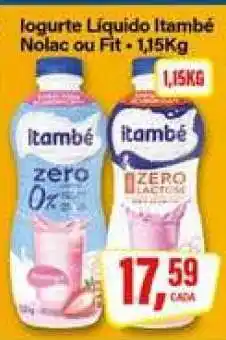 Rede Supermarket Iogurte Líquido Itambé Nolac ou Fit oferta