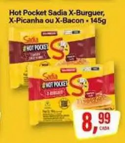 Rede Supermarket Hot Pocket Sadia X-Burguer, X-Picanha ou X-Bacon oferta