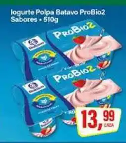 Rede Supermarket Iogurte Polpa Batavo ProBio2 Sabores oferta