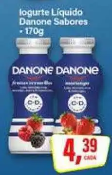 Rede Supermarket Iogurte Líquido Danone Sabores oferta