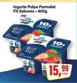 Rede Supermarket Iogurte Polpa Parmalat Fit Sabores oferta