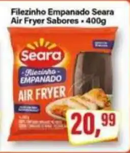 Rede Supermarket Filezinho Empanado Seara Air Fryer Sabores oferta