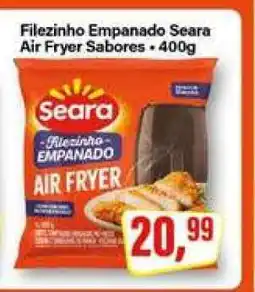Rede Supermarket Filezinho Empanado Seara Air Fryer Sabores oferta
