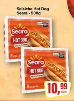 Rede Supermarket Salsicha Hot Dog Seara 500g oferta