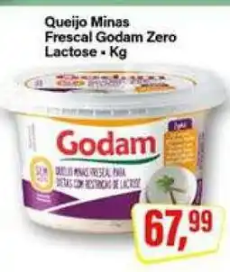 Rede Supermarket Queijo Minas Frescal Godam Zero Lactose oferta
